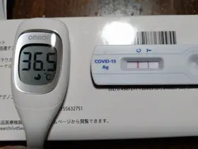 36.5℃ 抗原検査陽性